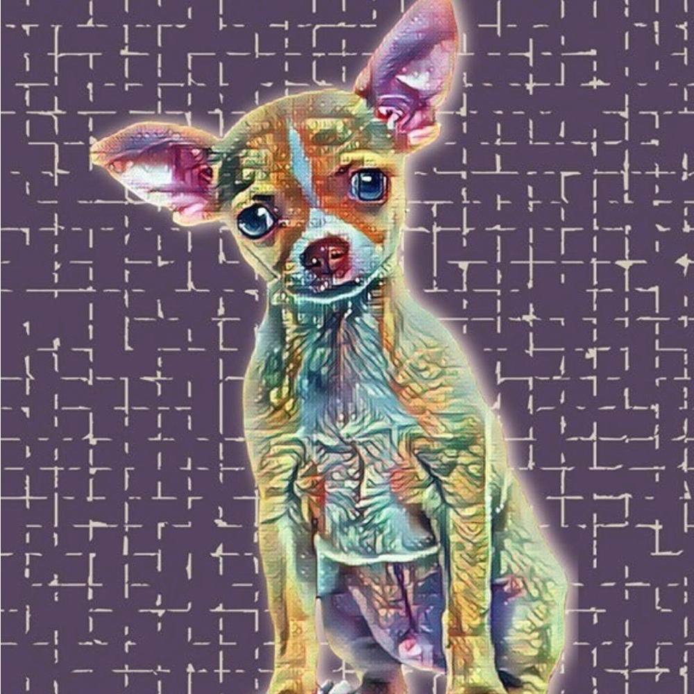 Vintage Style Chihuahua Portrait Art Print